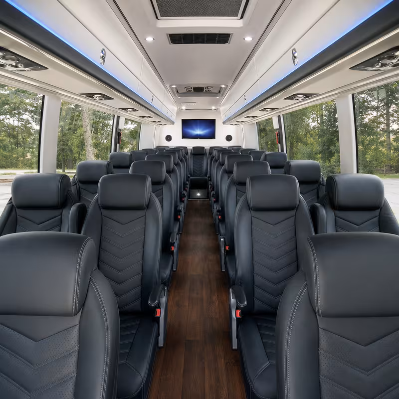 15-35 Passenger Minibus Interior