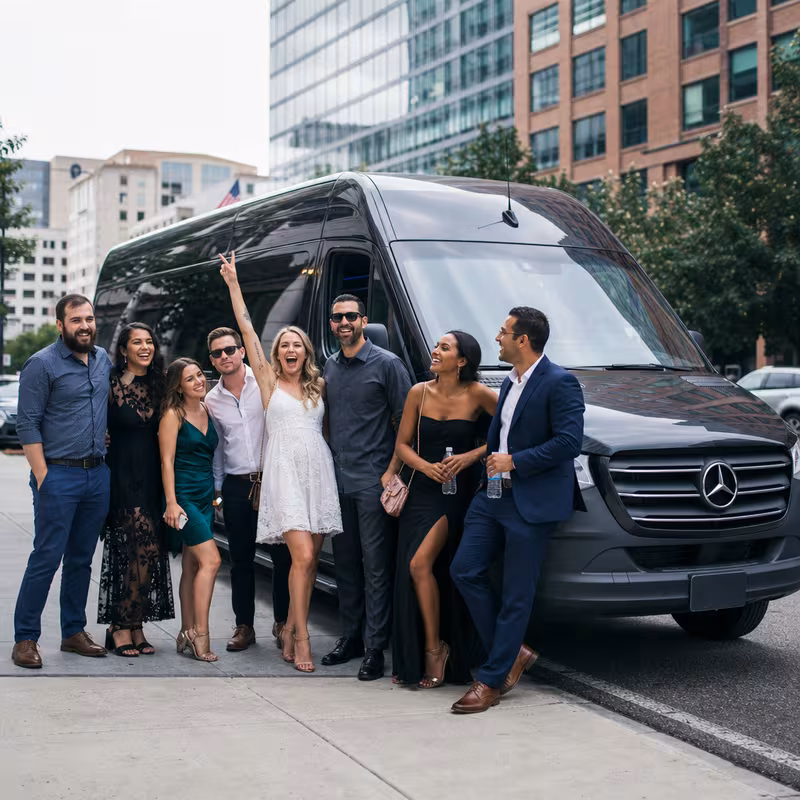 Washington Bachelor & Bachelorette Transportation fleet vehicle