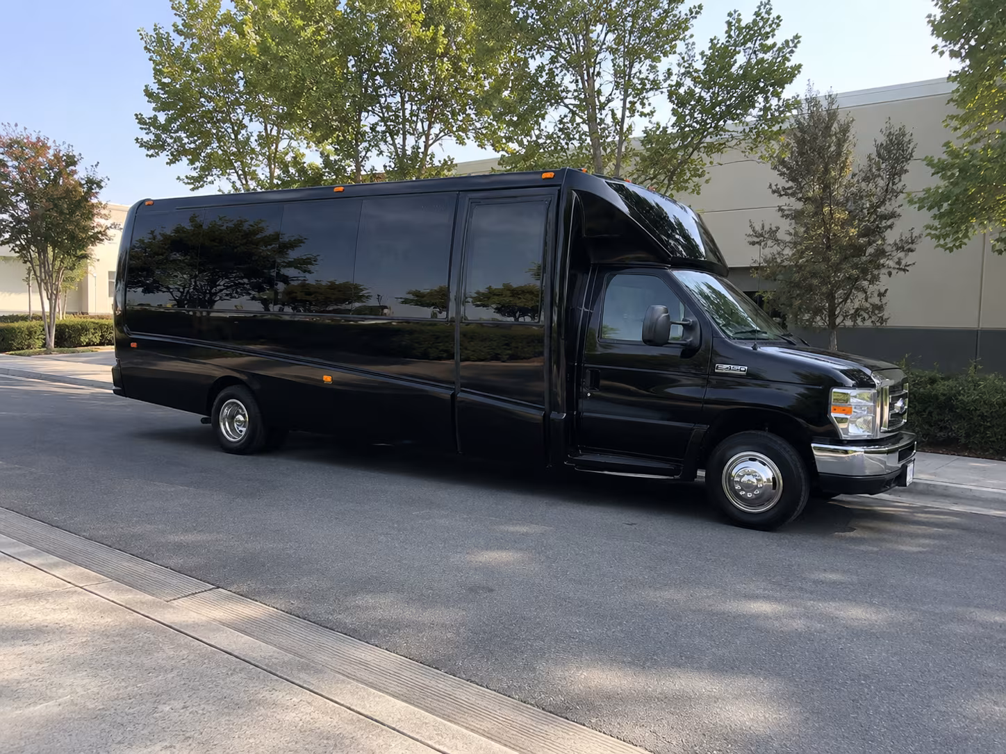 Interior of a party bus rental serving Washington