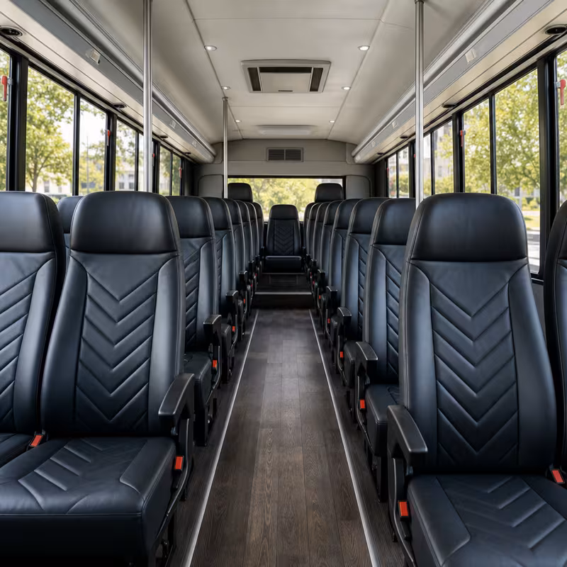 15-35 Passenger Minibus Interior
