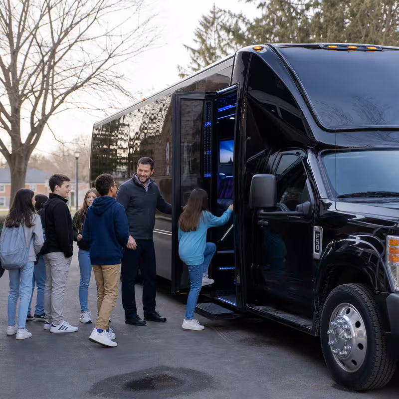 Washington School Transportation fleet vehicle