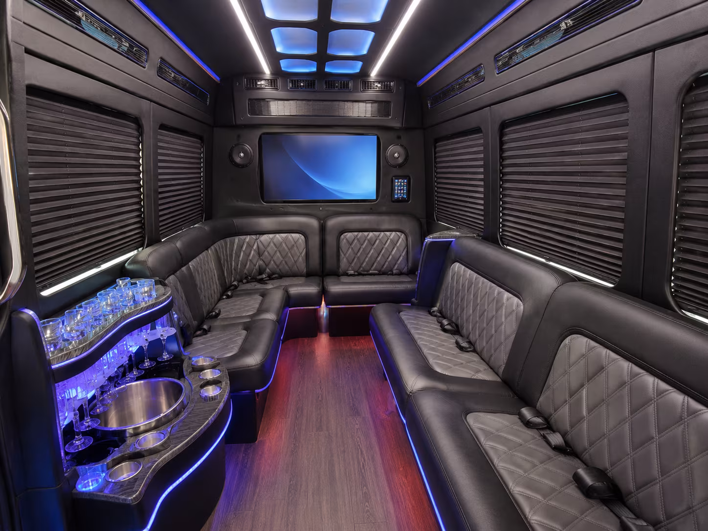 Washington Airport Shuttle & Transportation party bus exterior