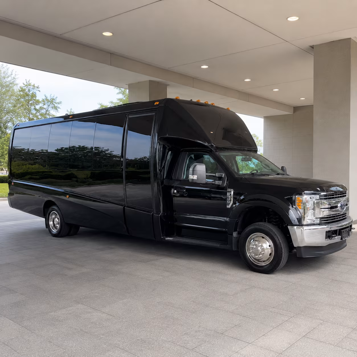 Washington Birthday, Sweet 16, & Quinceañera Transportation party bus interior