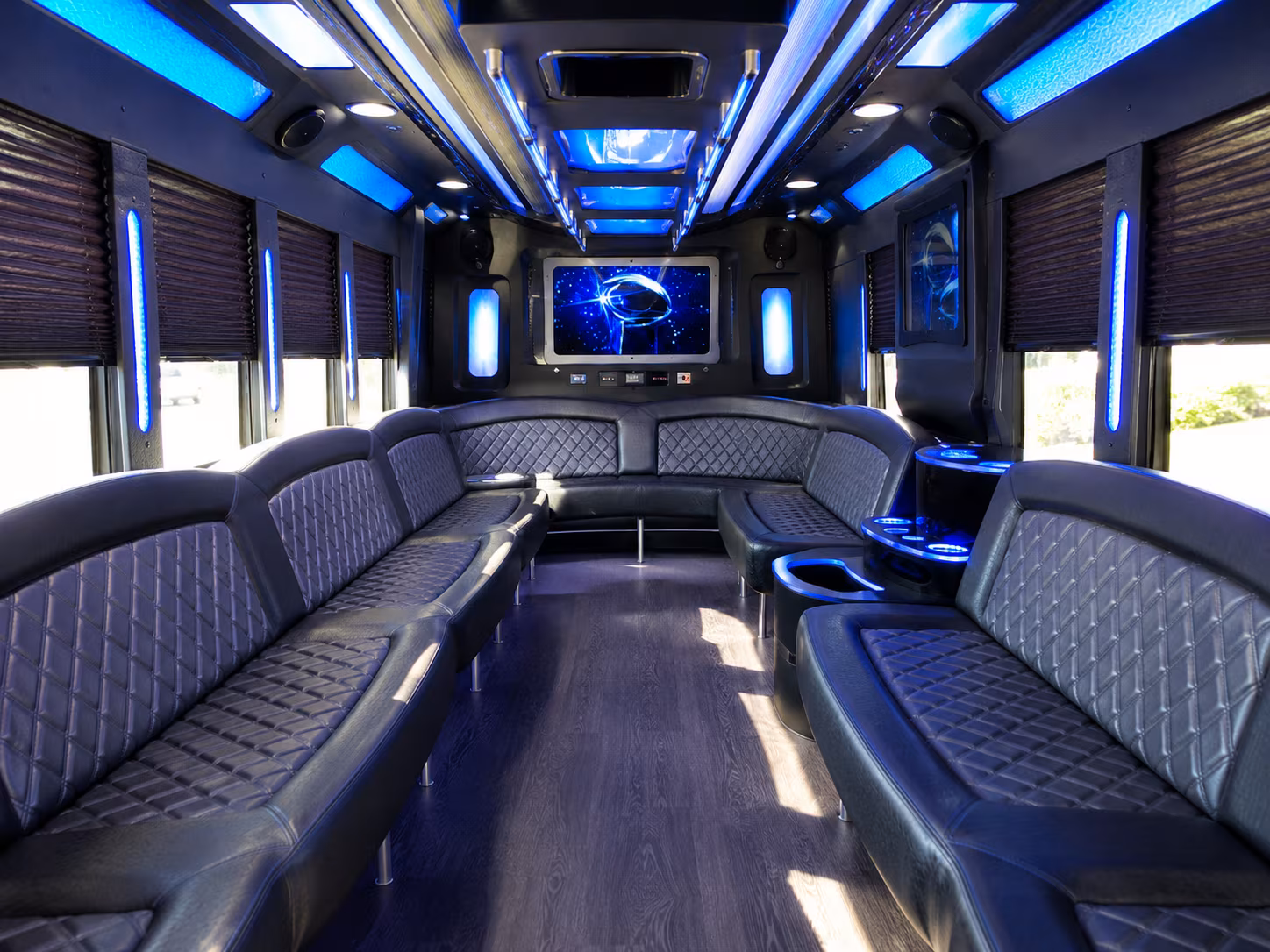 Washington Private Event Transportation party bus exterior