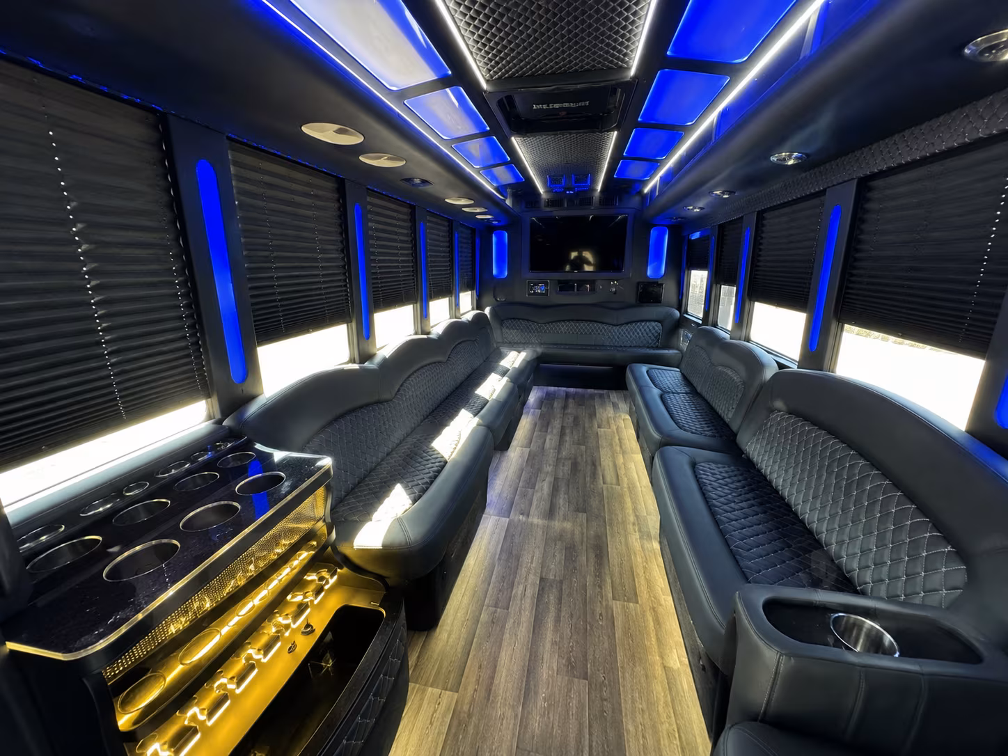 Washington Private Event Transportation party bus exterior