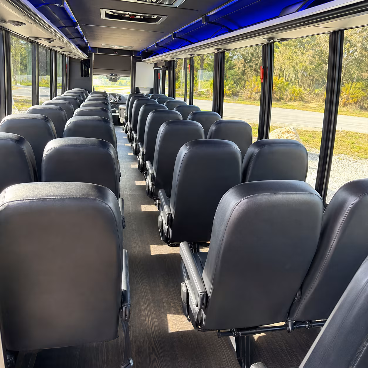 Washington School Event Transportation party bus exterior