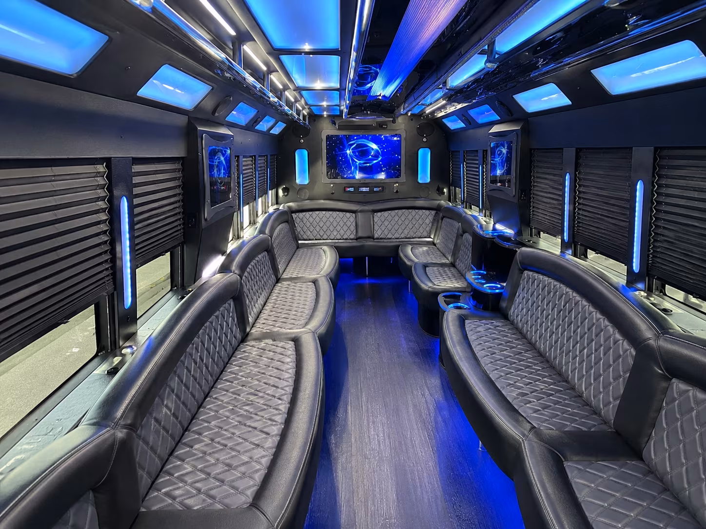 Washington Sporting Event Transportation party bus interior