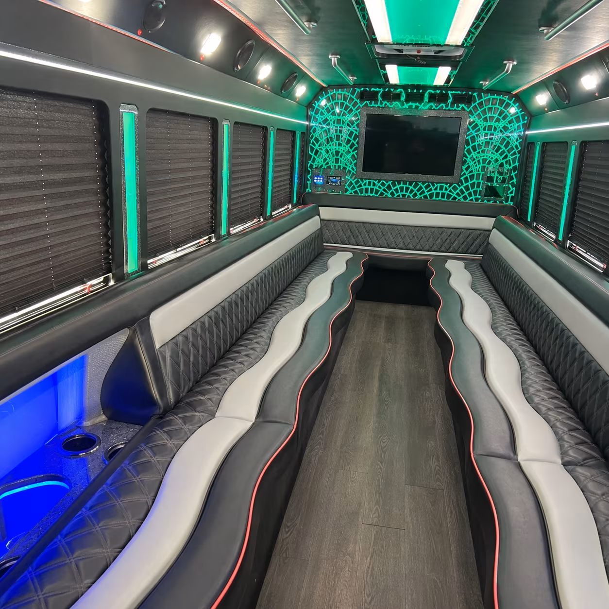 Washington Wedding Transportation party bus exterior