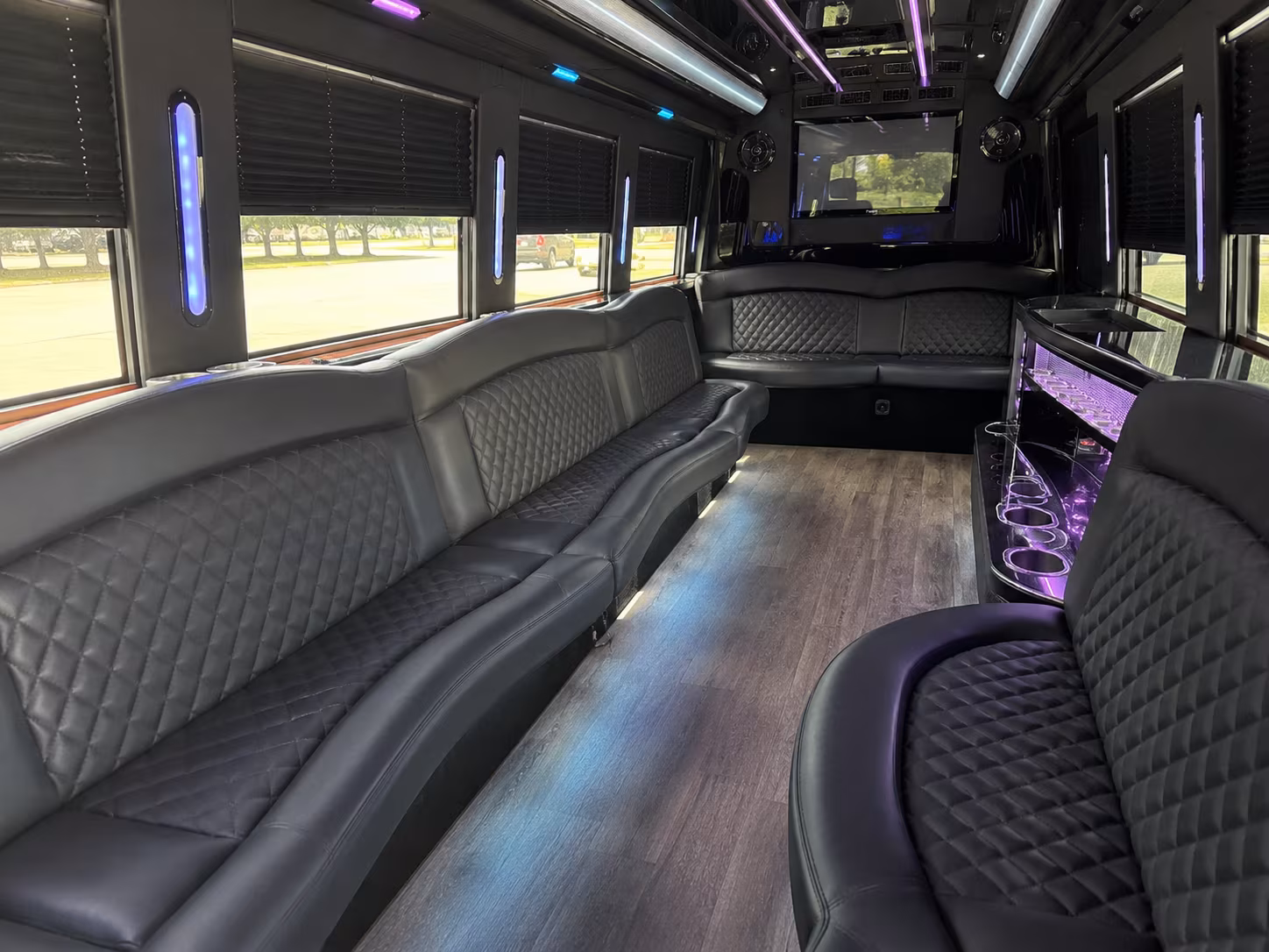 Washington Wedding Transportation party bus exterior